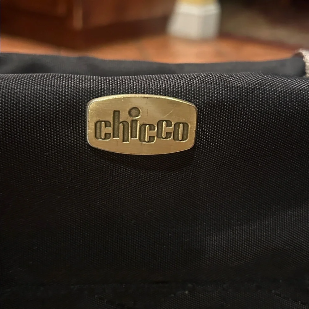Chic Black and Gray Baby Bag